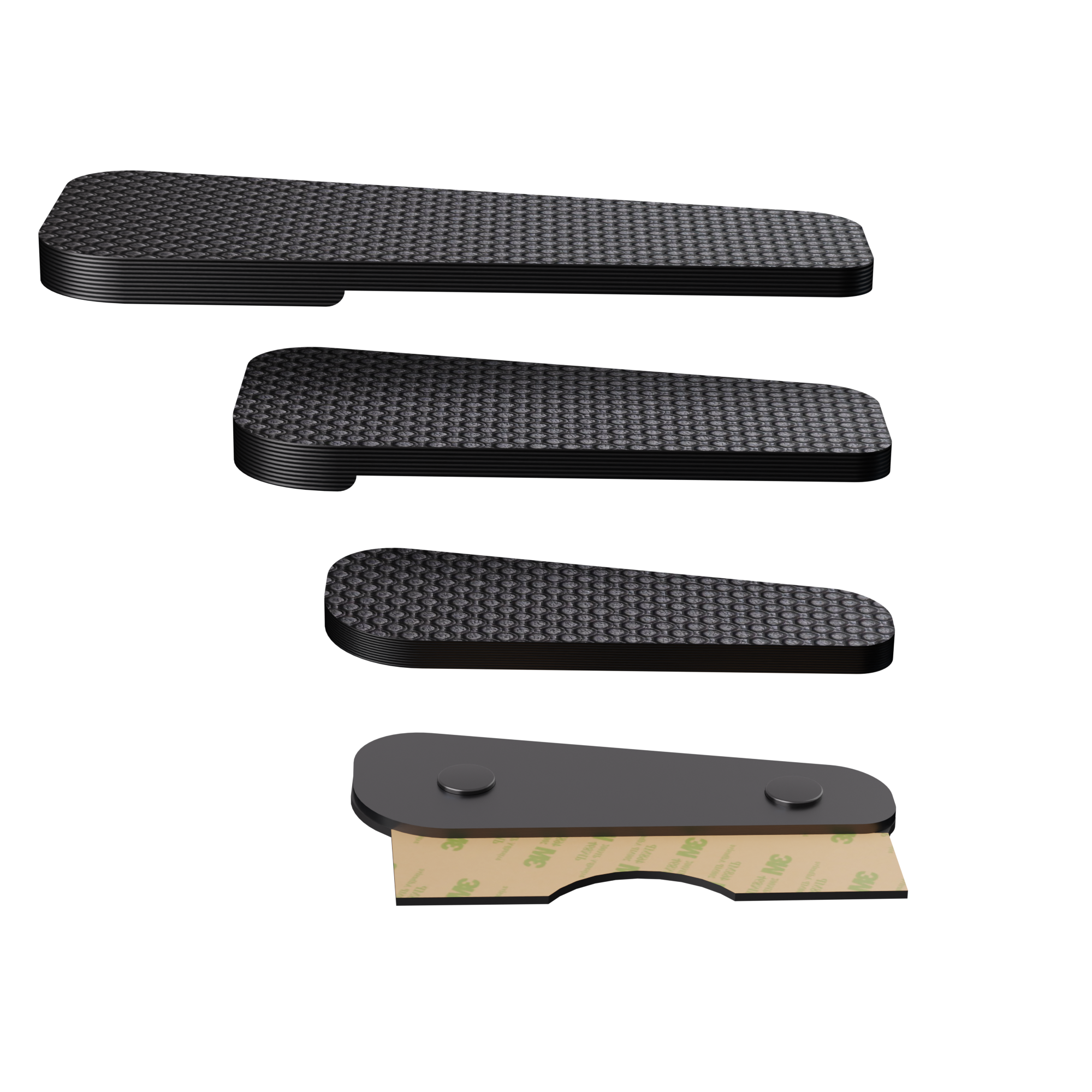 Magnetic base dock with 3M VHB adhesive backing